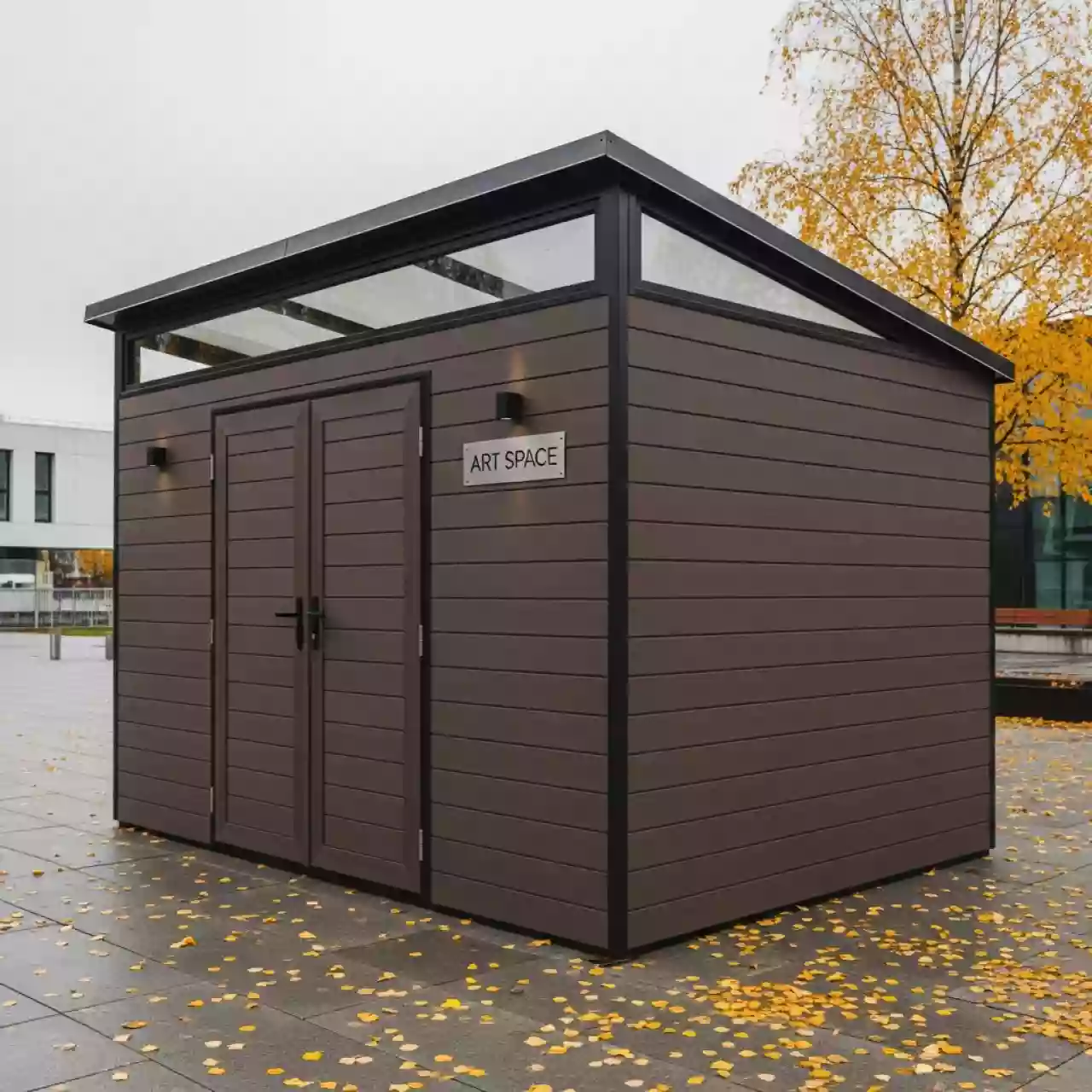 Аренда Хозблок Ньютон 757 коричневый на Медальной площади — ART SPACE