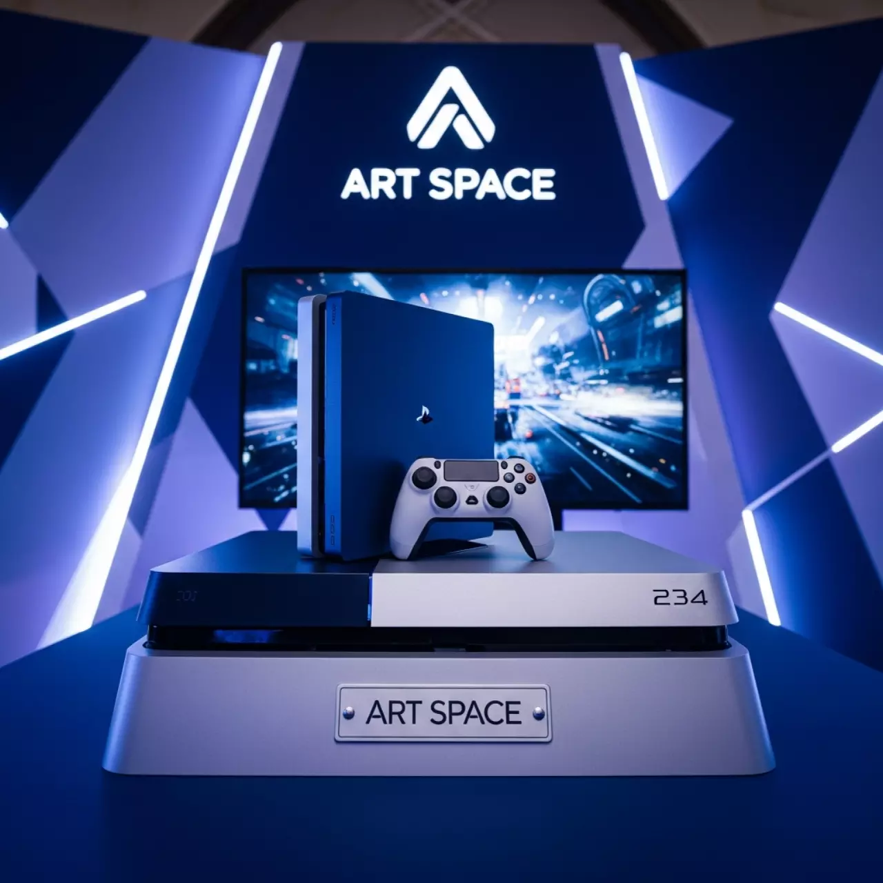 Аренда Игровая приставка PlayStation 4 с экспостендом 50 дюймов в Golden Tulip Rosa Khutor — ART SPACE