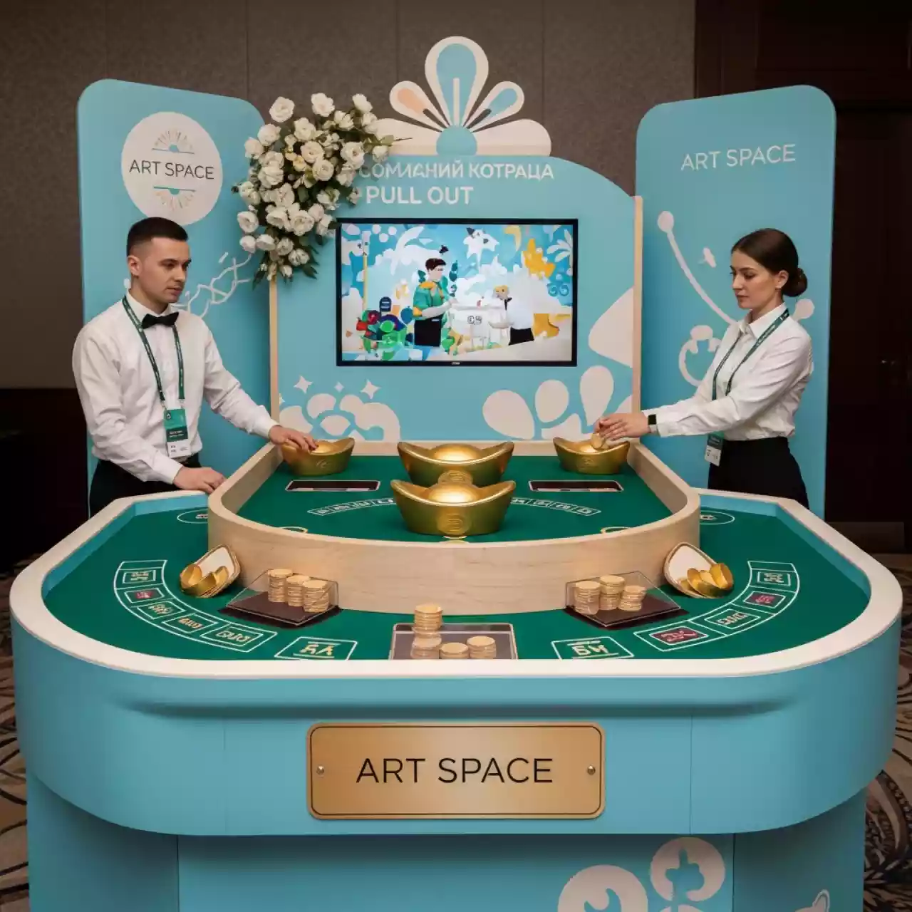 Аренда Игровое казино "Челлендж вытащи золотой слиток" в отеле Hyatt Regency Sochi — ART SPACE