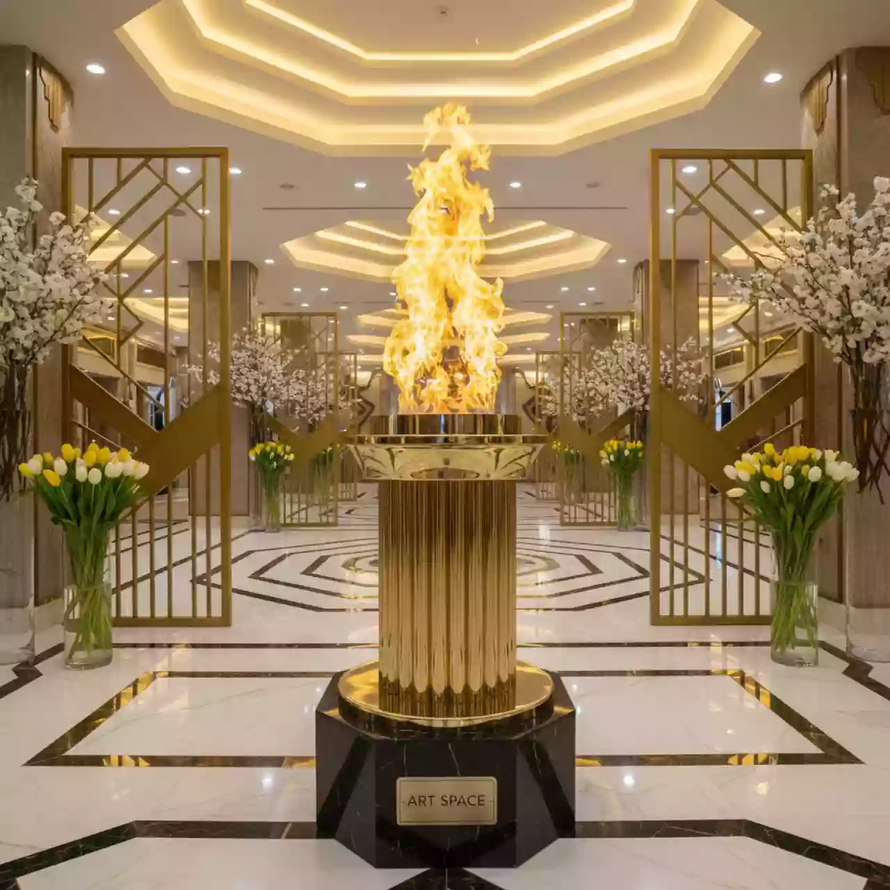 Аренда Имитация пламени Dragon Effects LED flood fire light 1,5 м в Rixos Krasnaya Polyana — ART SPACE