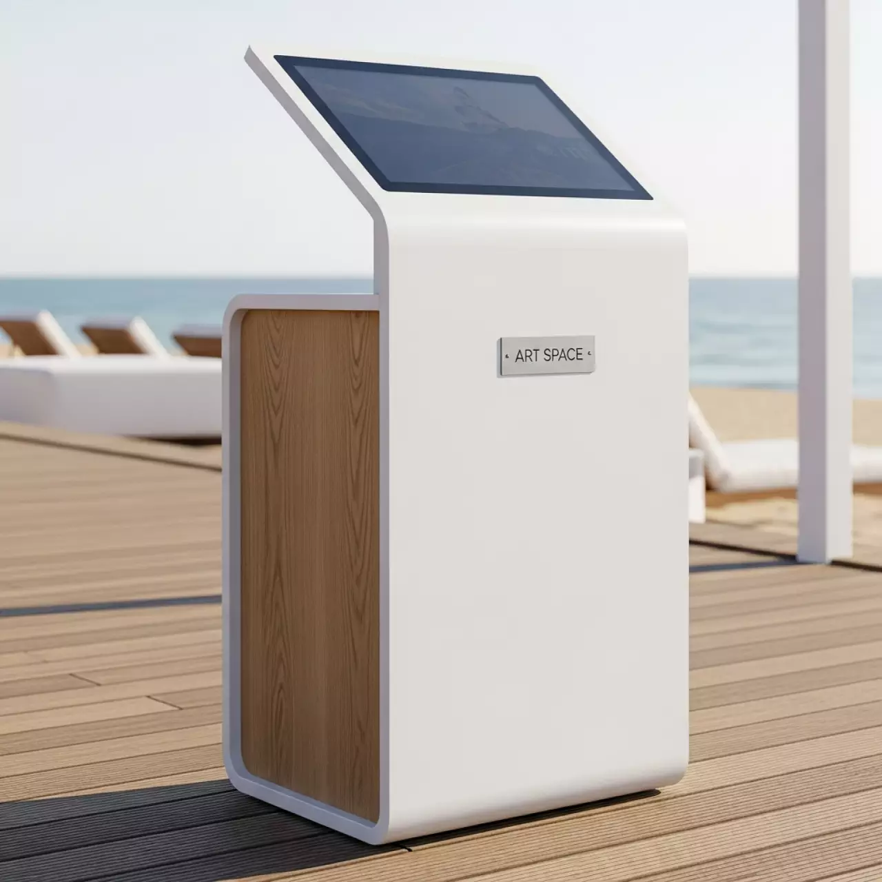 Аренда Интерактивная трибуна на пляже «Мандарин» — ART SPACE