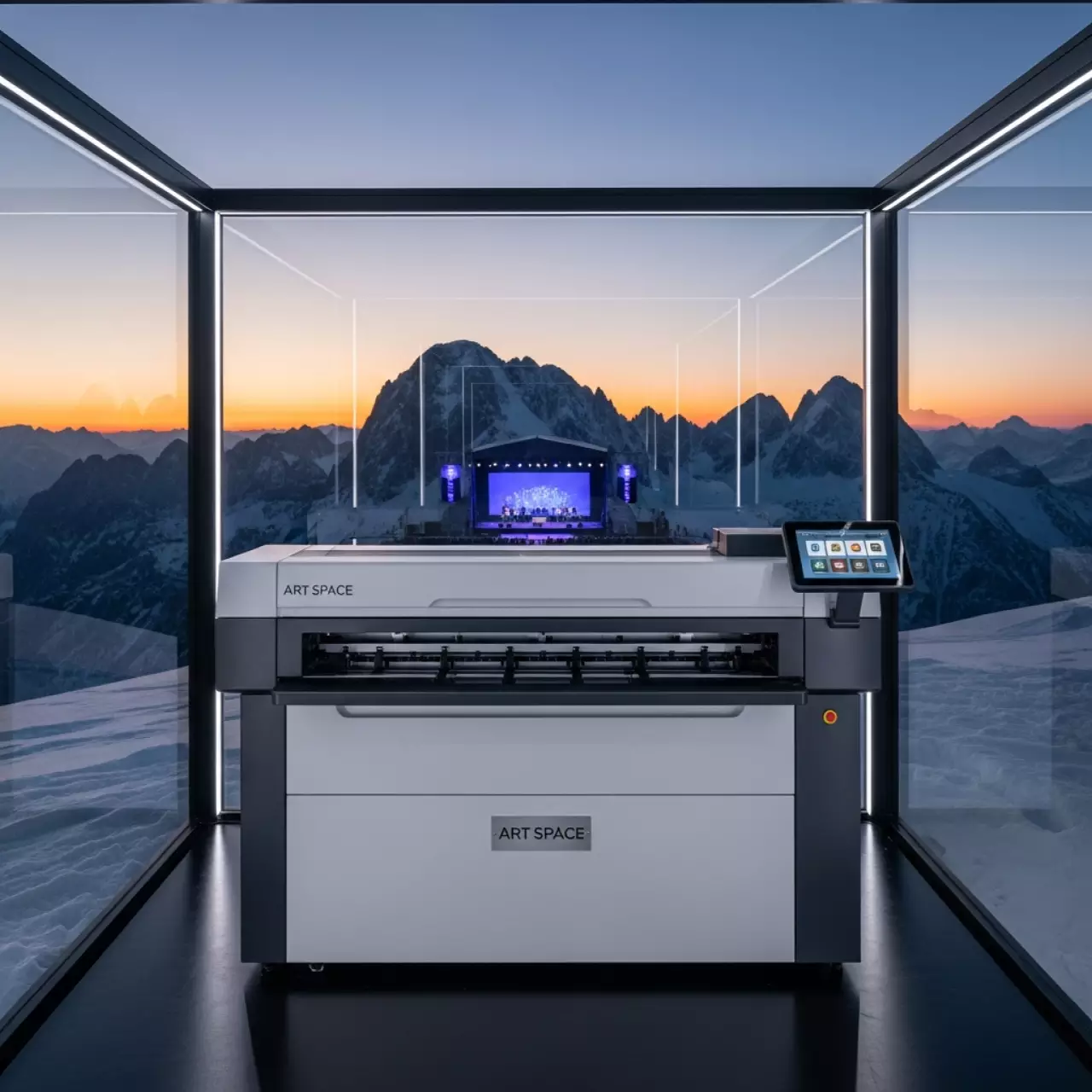 Аренда Инженерная система МФУ HP PageWide XL 8000 на площадке Rosa Peak (2320м) — ART SPACE