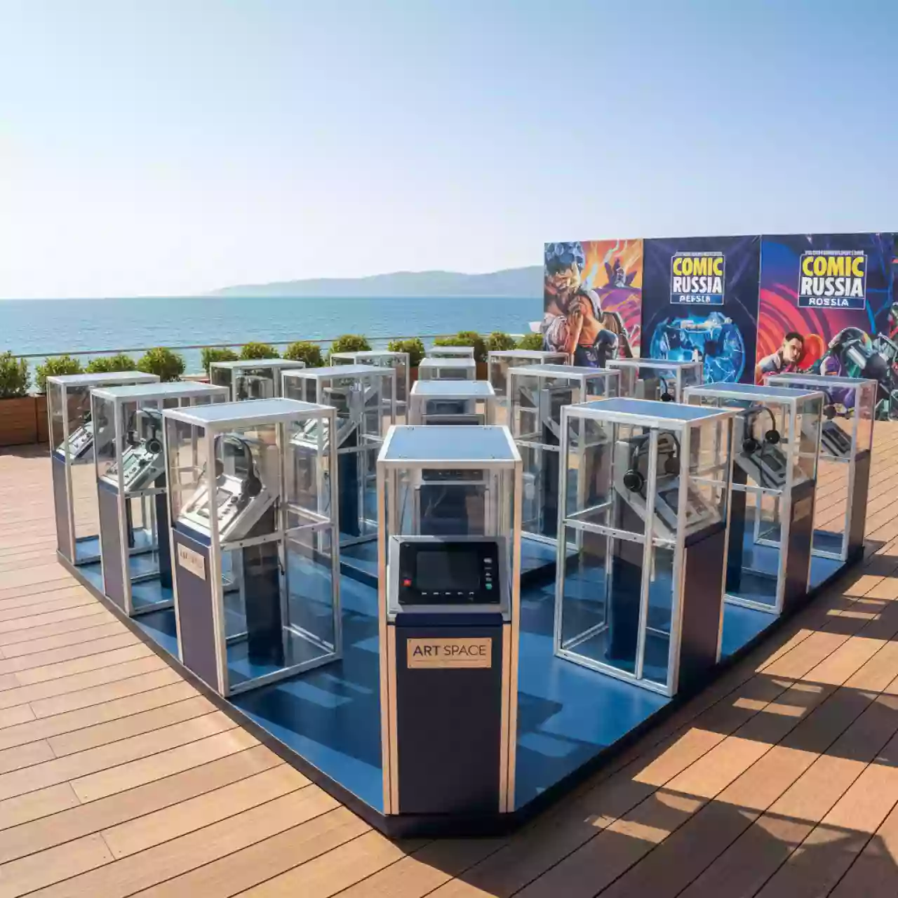 Аренда Кабинет лингафонный стационарный Диалог 1 с прямоугольными кабинками 24 места на пляже «Мандарин» — ART SPACE