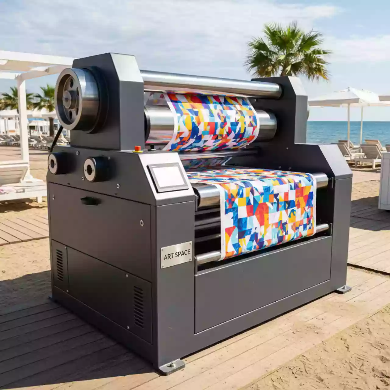 Аренда Каландровый термопресс TitanJet RTX6L 2500 на пляжных клубах Хосты — ART SPACE