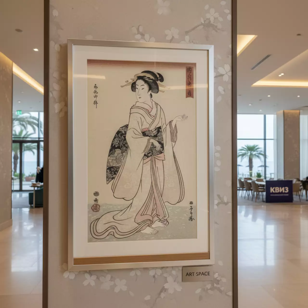 Аренда Картина Китагава Утамаро № 14 в Cosmos Sochi Hotel — ART SPACE