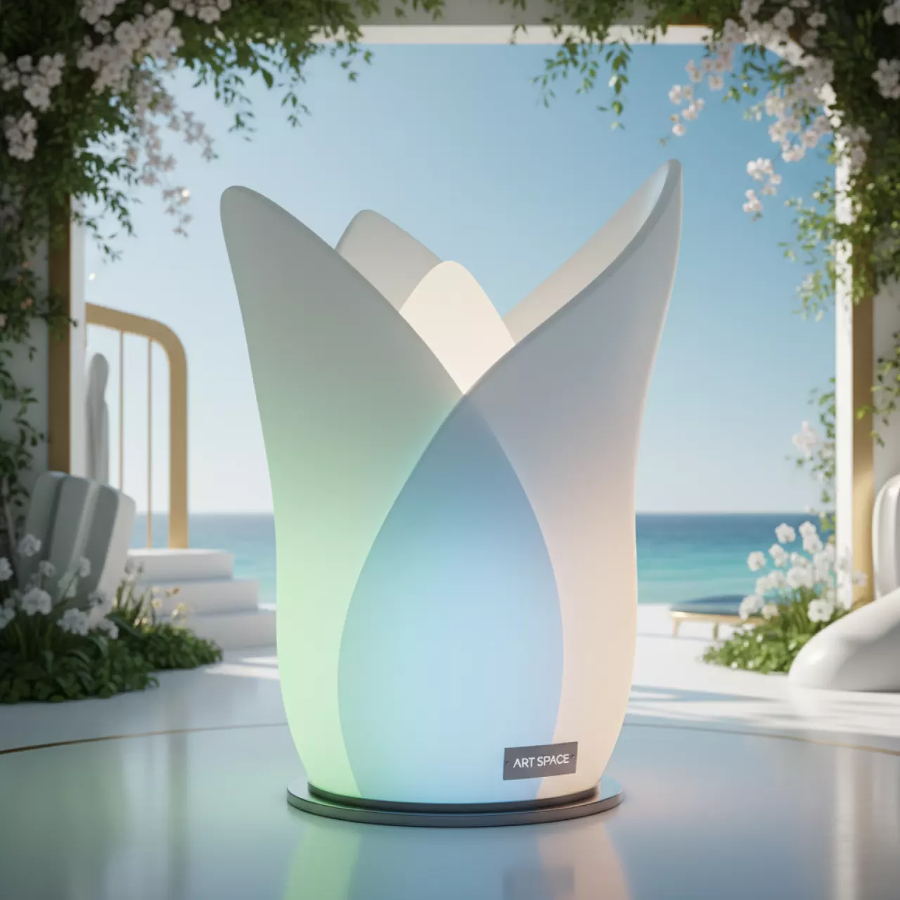 Аренда Кашпо светодиодное фигурное в пляжном комплексе VinoGrad — ART SPACE