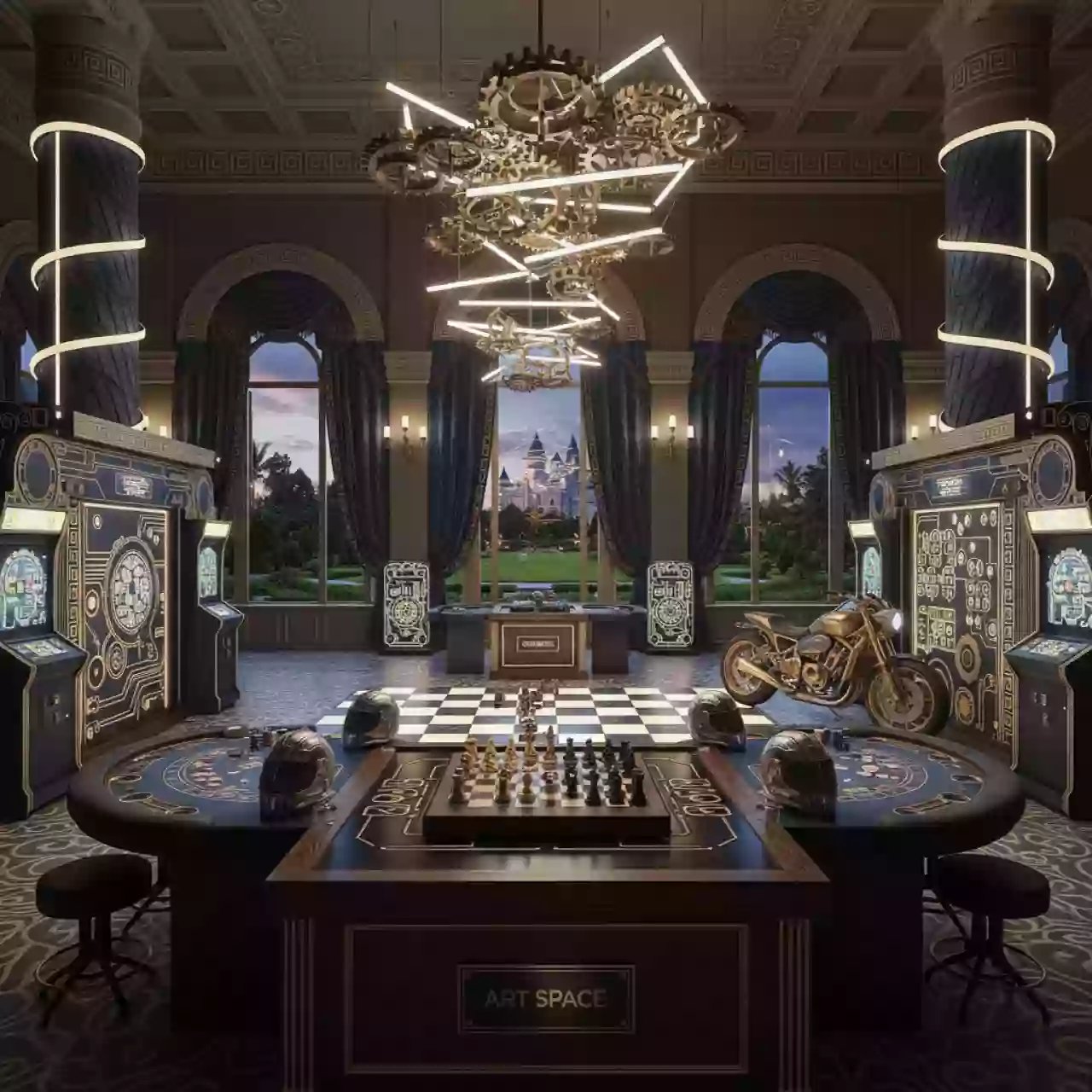 Аренда Казино интеллектуальное мото в отеле «Богатырь» — ART SPACE