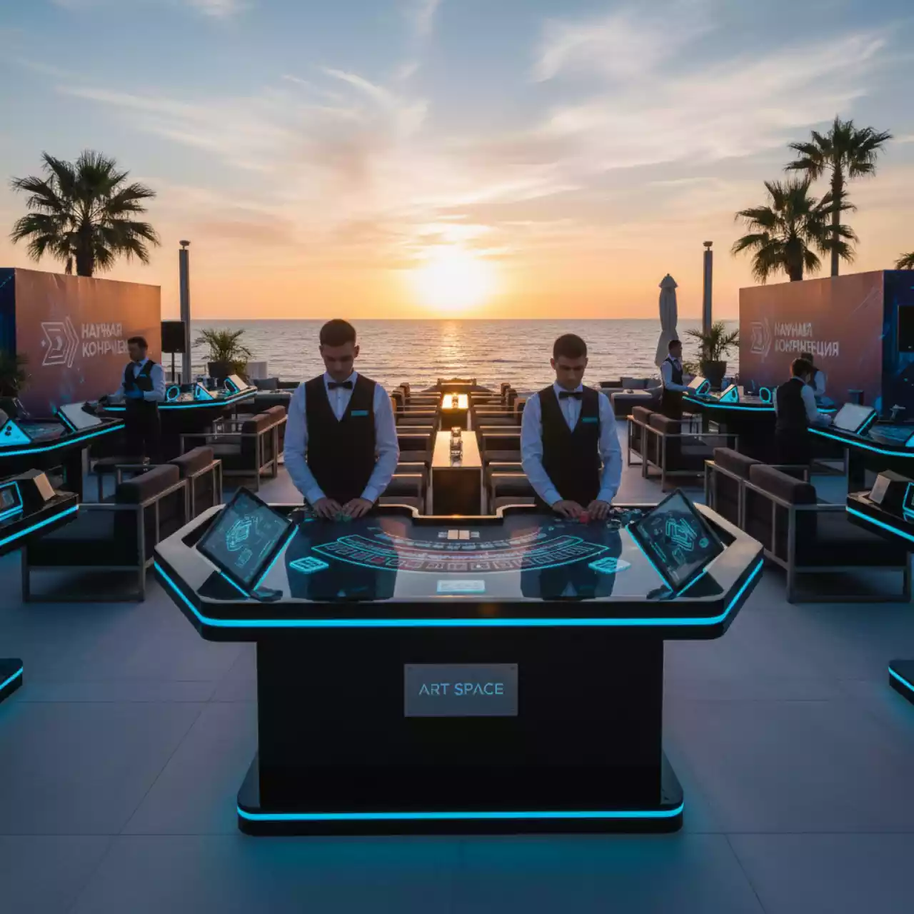 Аренда Казино интеллектуальное про видеоигры в пляжном комплексе VinoGrad — ART SPACE