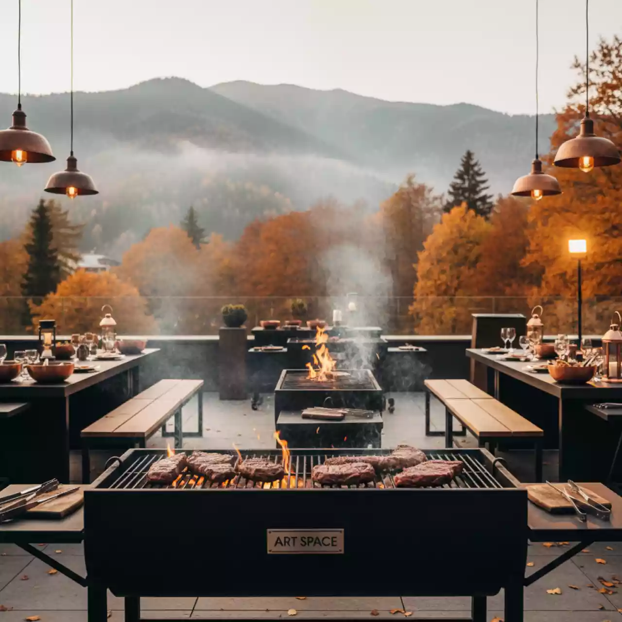 Аренда Кейтеринг барбекю в Гранд Отель Поляна — ART SPACE