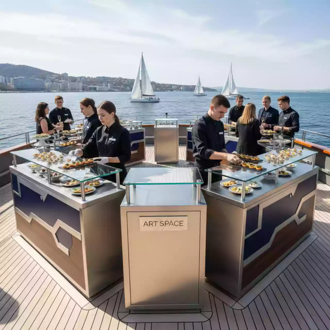 Аренда Кейтеринг для бизнеса на парусной регате (Сочи) — ART SPACE