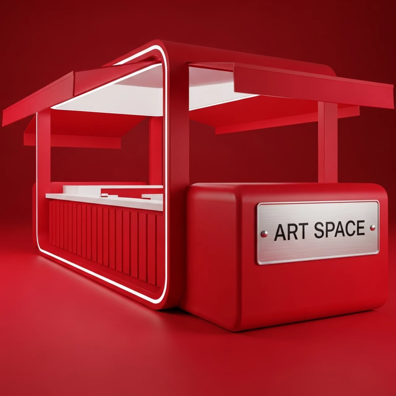 Аренда Киоск LeKiosque Red 150×130 на пляже «Мандарин» — ART SPACE