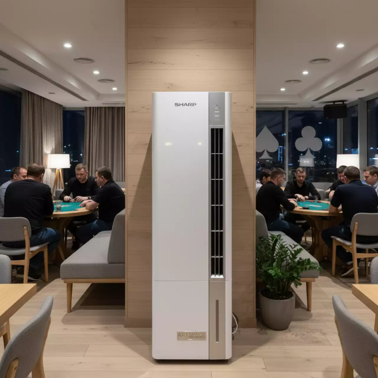 Аренда Климатический комплекс SHARP KC G41RH в ресторане «Sanremo» — ART SPACE