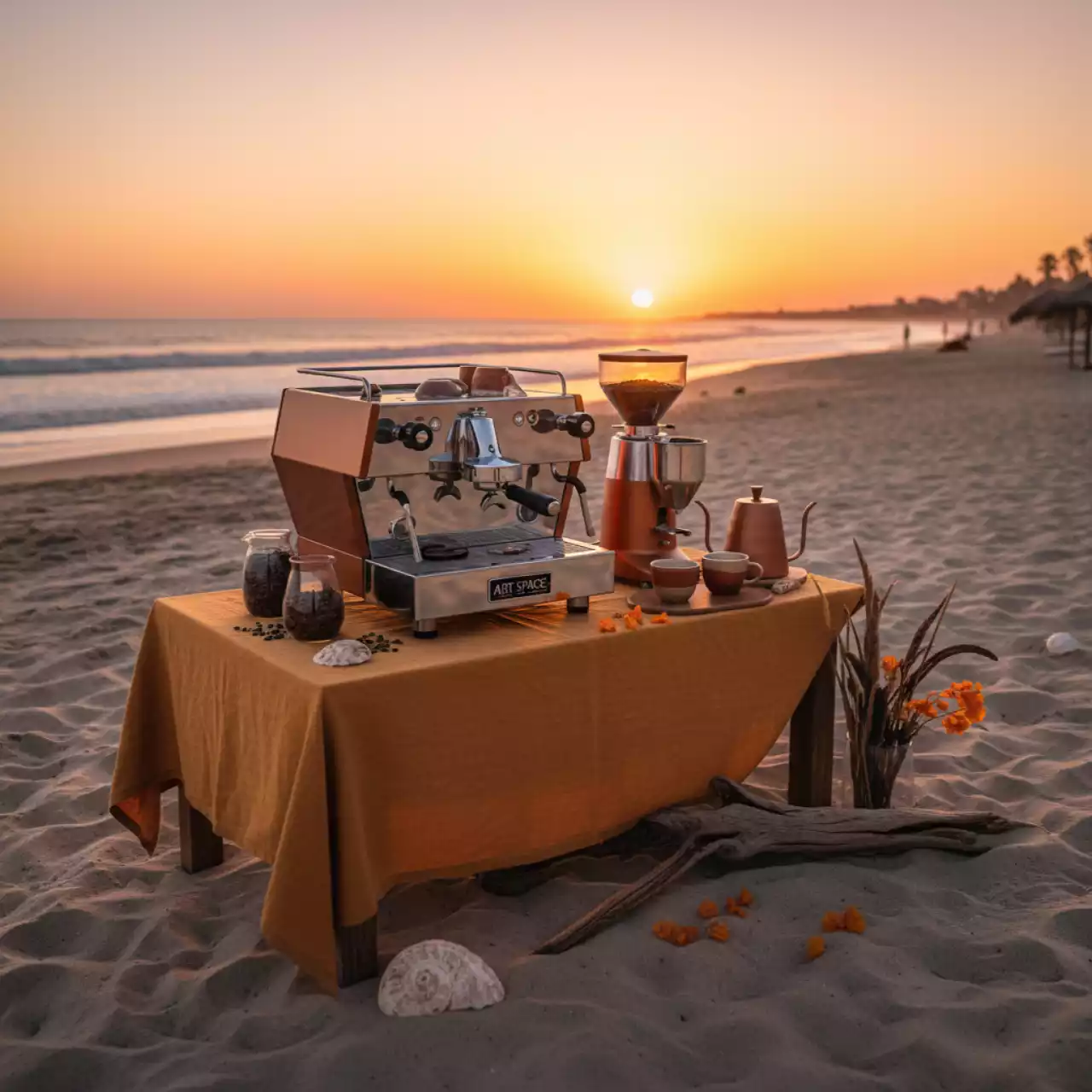 Аренда Кофейная пара для капучино Giotto на пляже «Мандарин» — ART SPACE