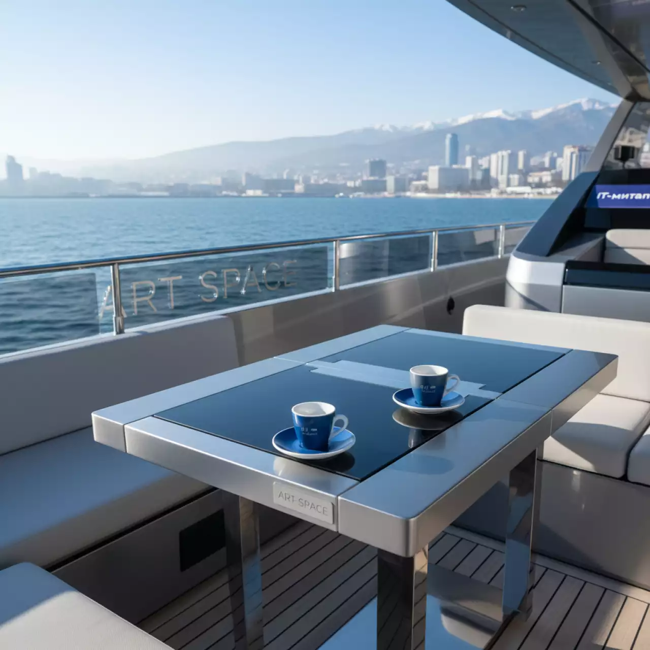 Аренда Кофейных пар для эспрессо на 2 персоны Filet Bleu на VIP-яхте (Имеретинский порт) — ART SPACE