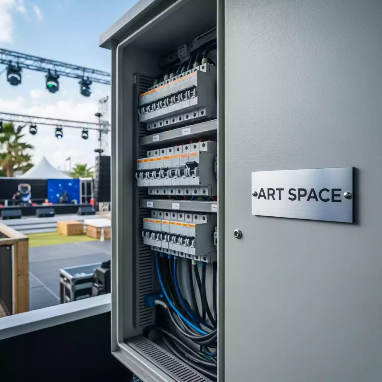 Аренда Коммутация силовая 40 кВт на пляжных клубах Хосты — ART SPACE