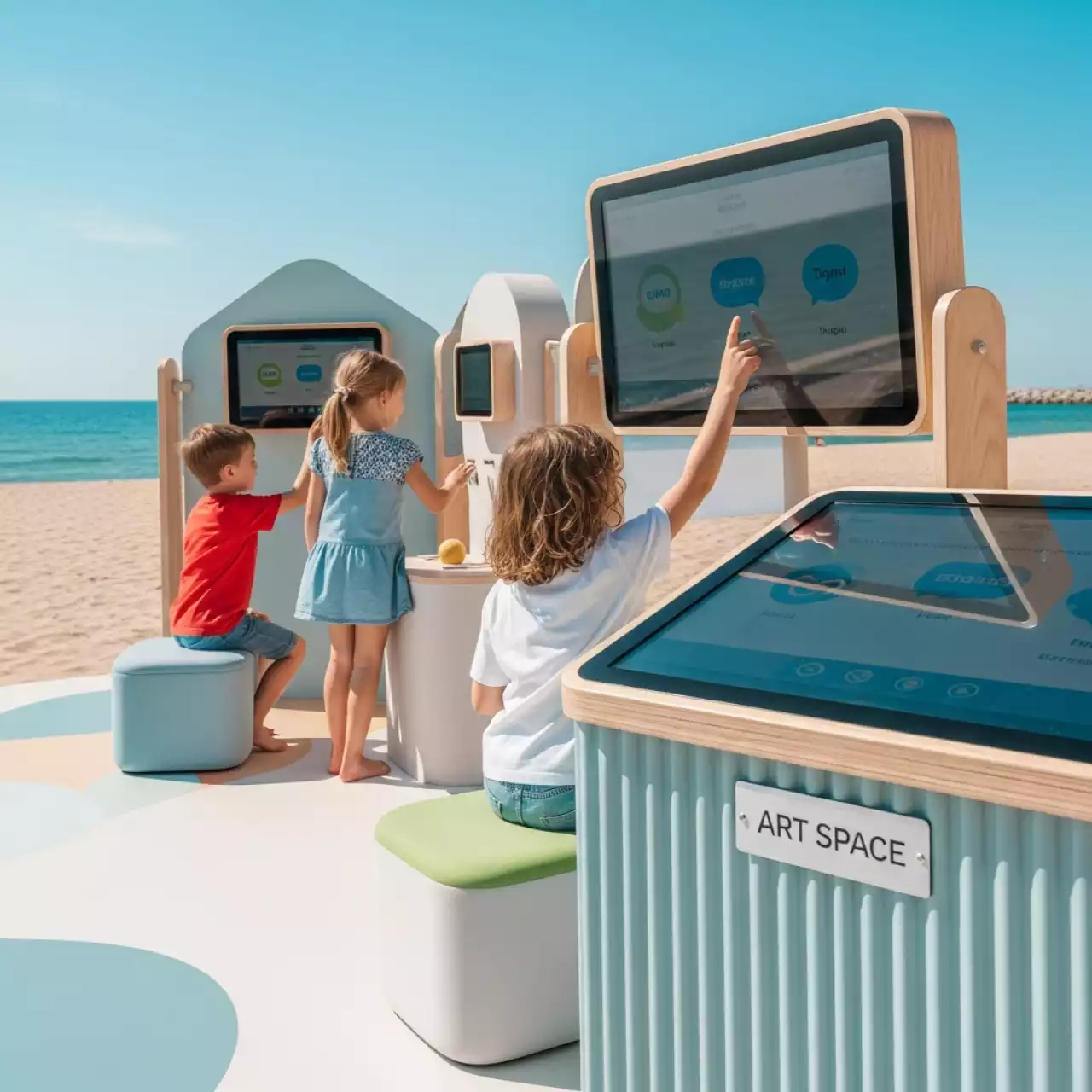 Аренда Комплекс интерактивный логопедический Тигра на пляже «Ривьера» — ART SPACE