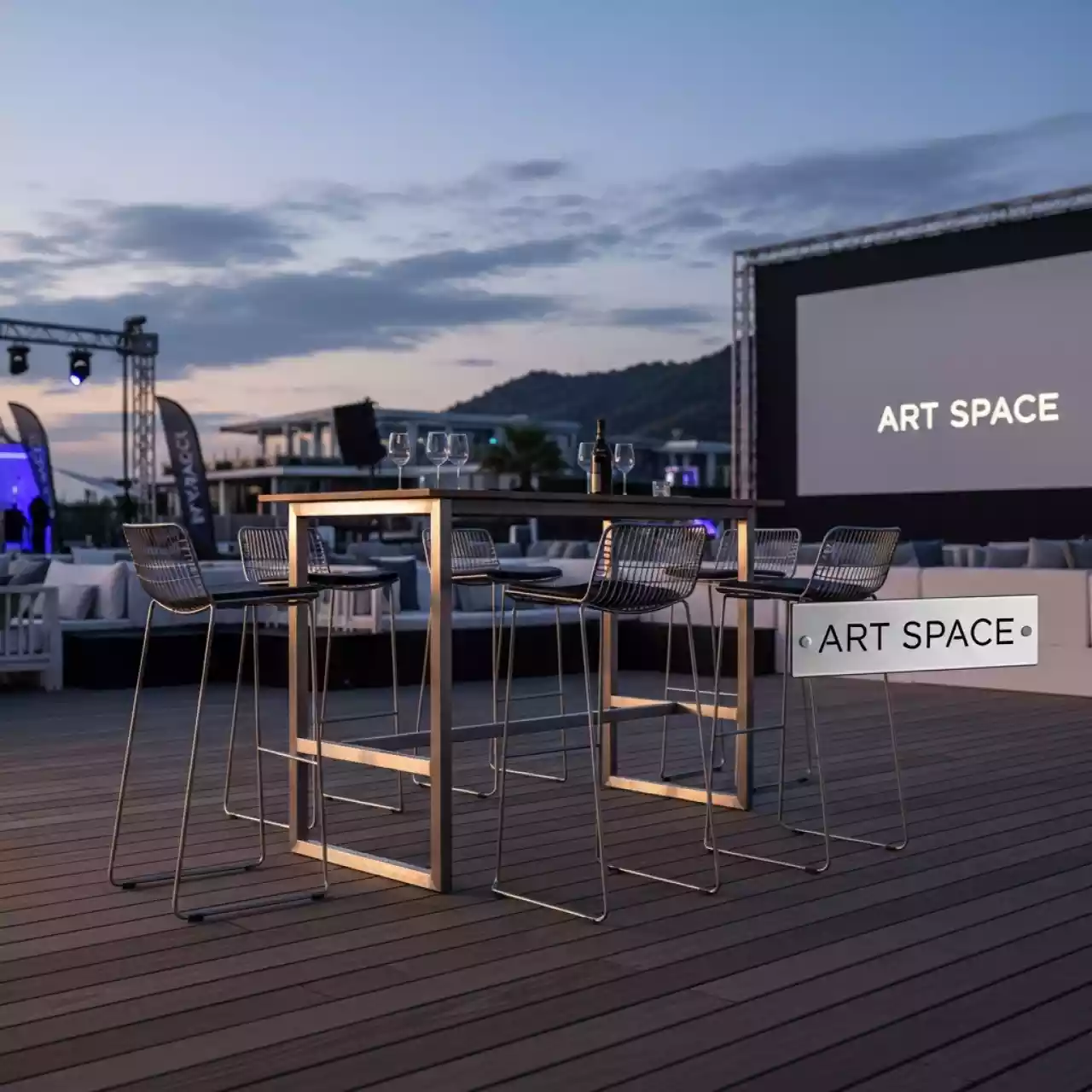 Аренда Комплект барной мебели Apoyo на 6 персон в пляжном комплексе VinoGrad — ART SPACE