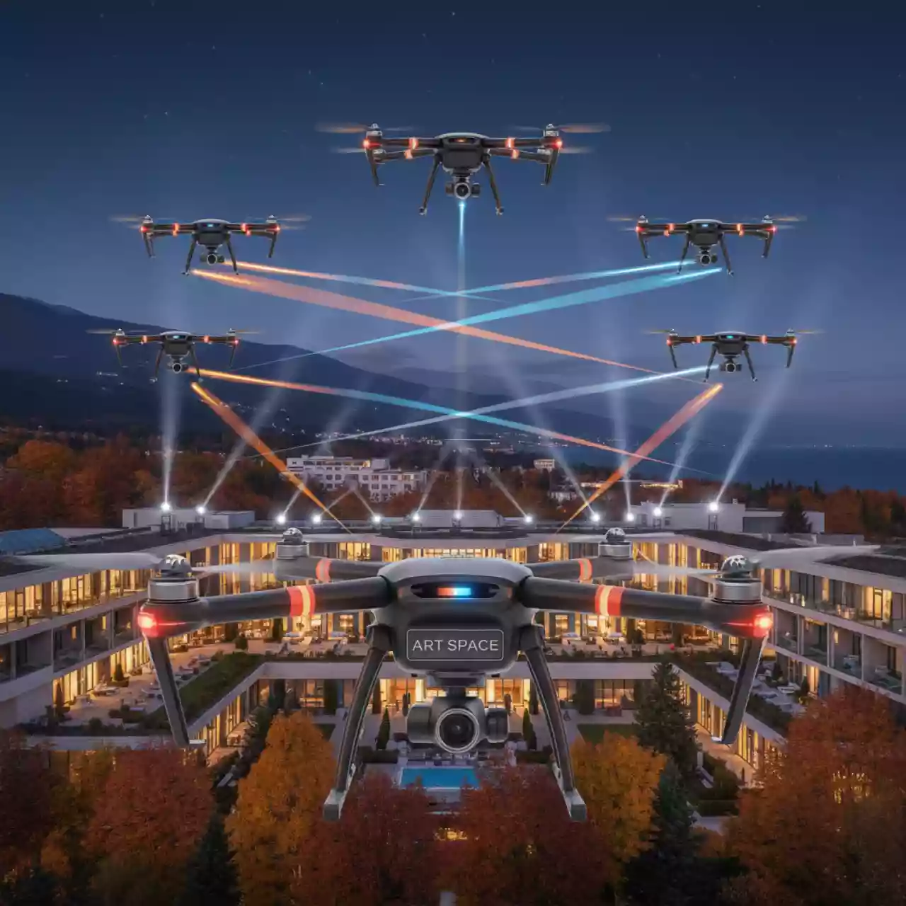 Аренда Комплект LBS TT F5 5 дронов в Swissôtel Resort Sochi Kamelia — ART SPACE