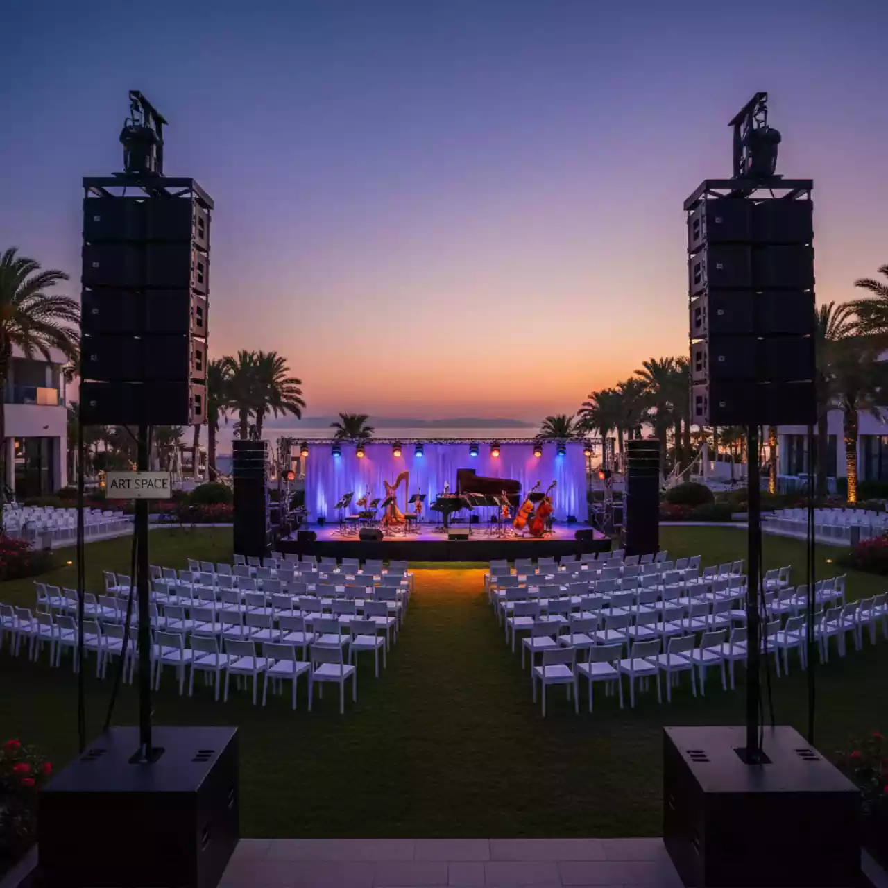 Аренда Комплект линейного массива RCF 9 кВт в Bridge Resort — ART SPACE