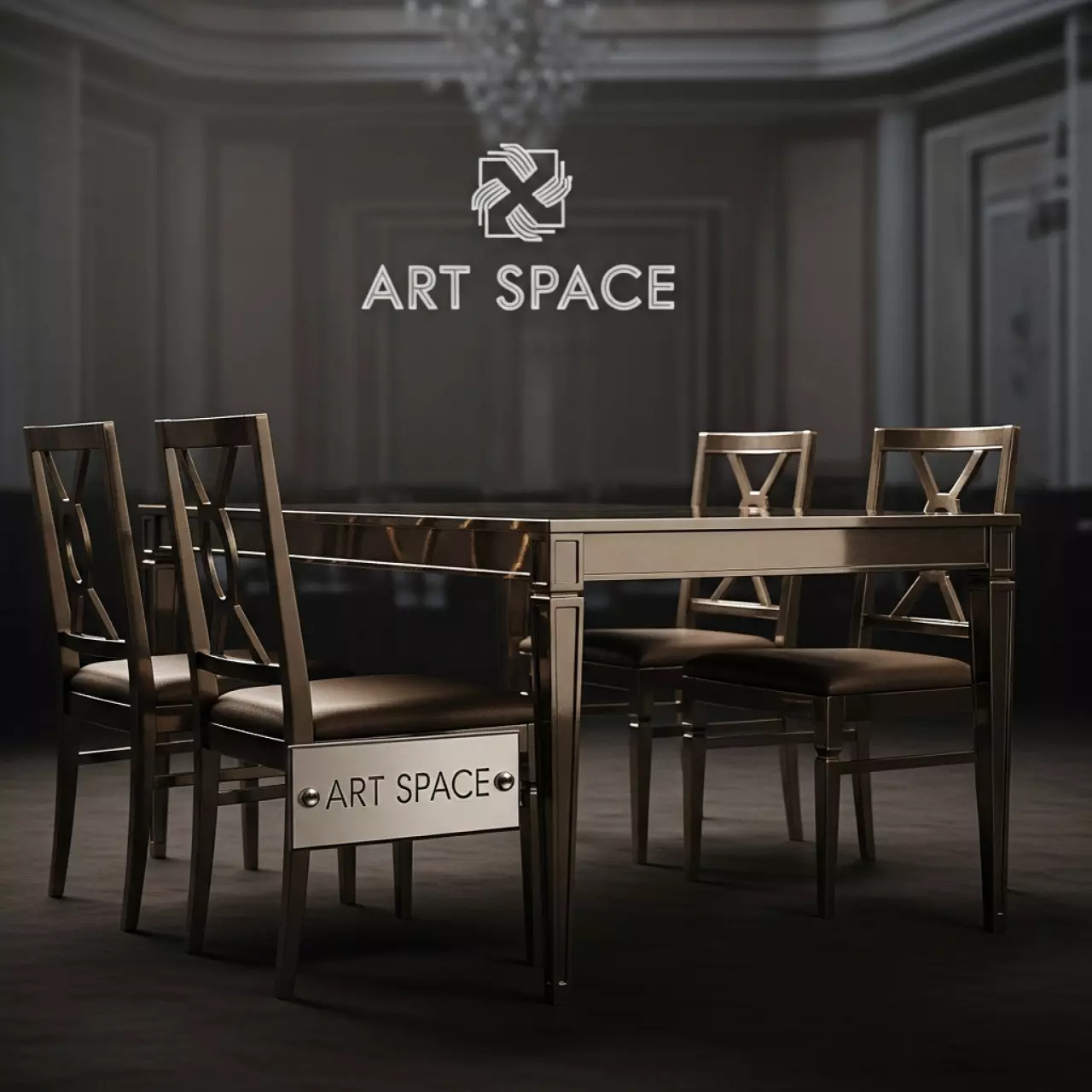 Аренда Комплект мебели Dresden 4 литой алюминий темно бронзовый в Grand Karat Sochi — ART SPACE