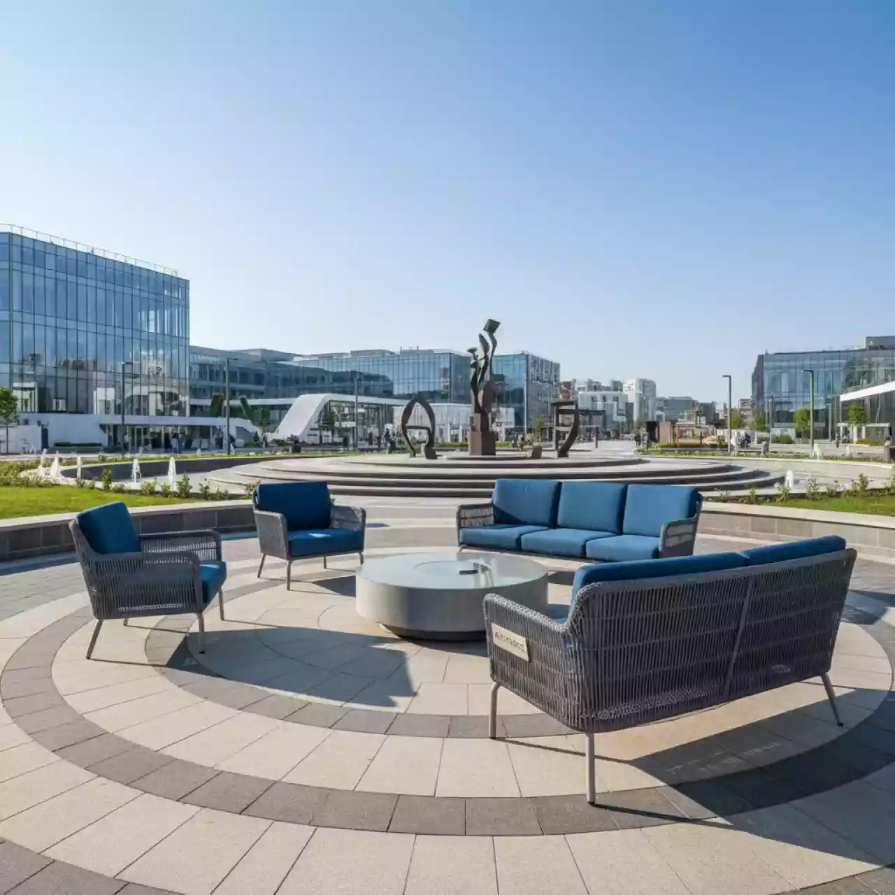 Аренда Комплект плетеной мебели Nova на Медальной площади — ART SPACE