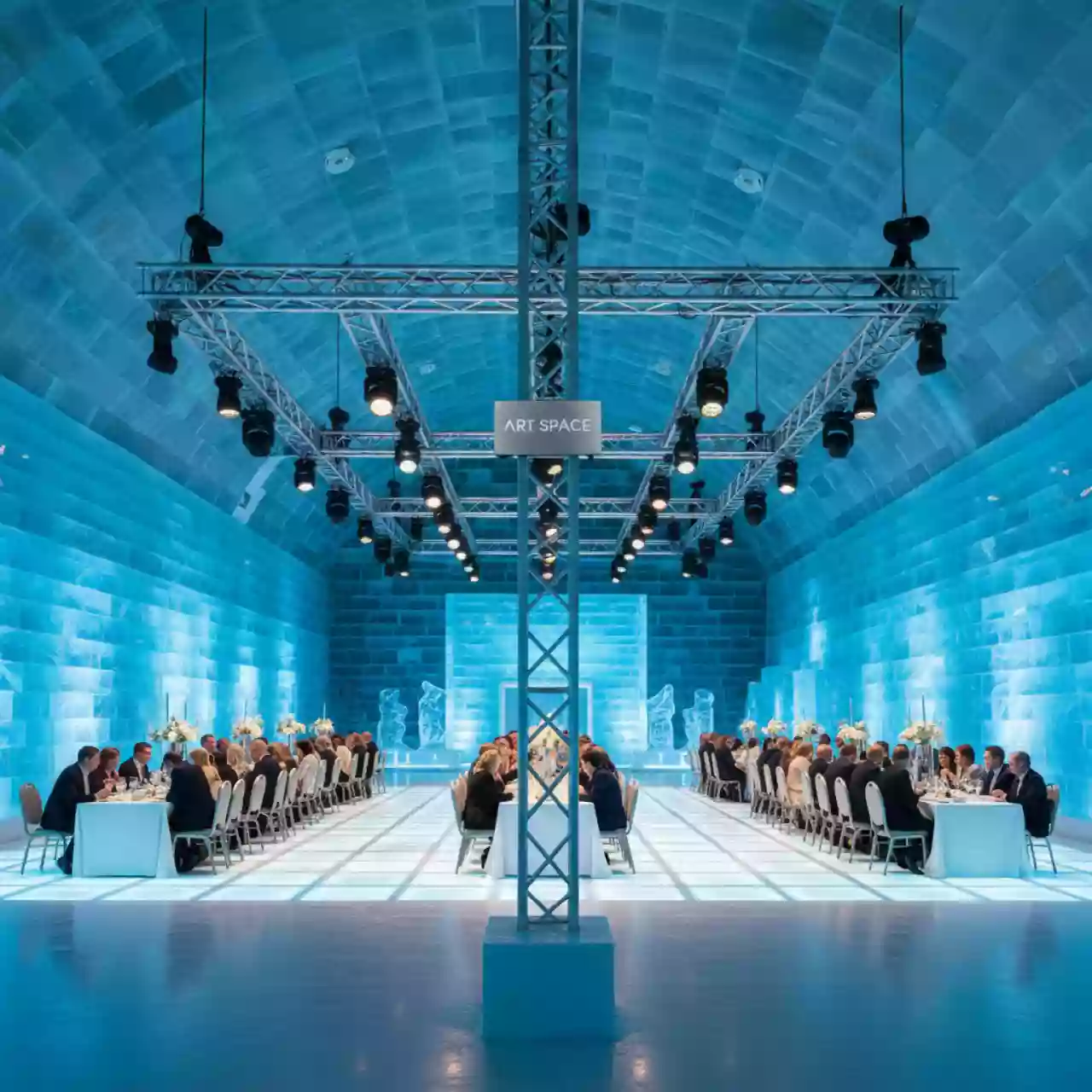 Аренда Конструкции алюминиевые в ледовом дворце «Роза Хутор» — ART SPACE