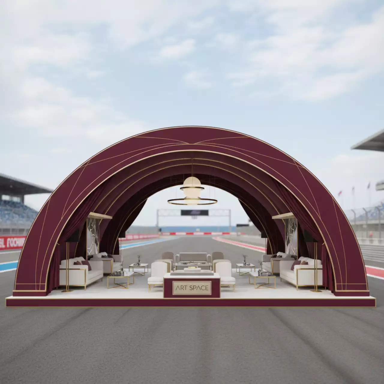 Аренда Конструкций тентовых арочных на Сочи Автодроме — ART SPACE