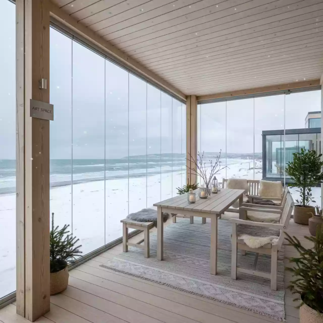 Аренда Корнер Веранда 3х5 м в пляжном комплексе VinoGrad — ART SPACE