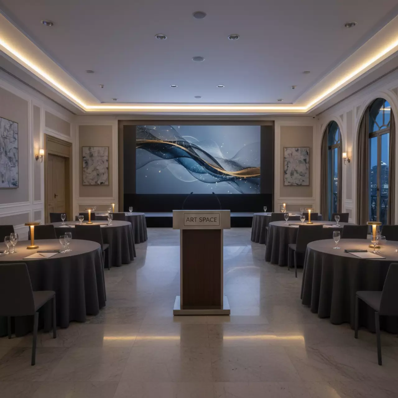 Аренда Корпоратив Новогодний в гранд-отеле «Жемчужина» — ART SPACE