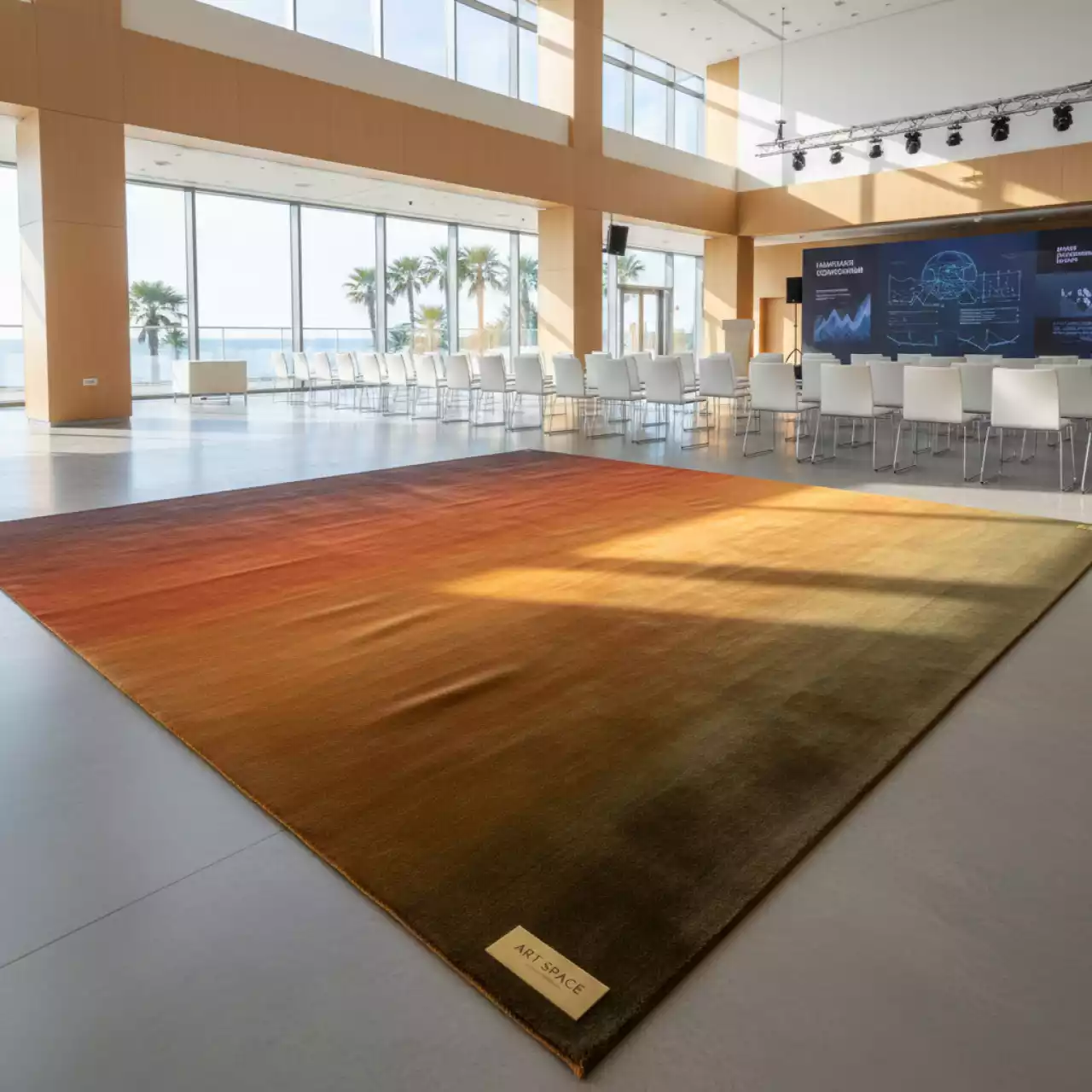 Аренда Ковер индийский из эвкалиптового шелка Salone Di Milano MLT в отеле Hyatt Regency Sochi — ART SPACE