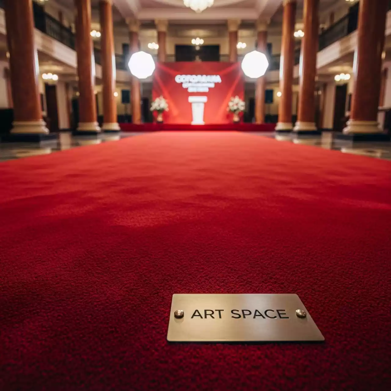 Аренда Ковровое покрытие ковролин красный 20 м² в Сочи Парк Отеле — ART SPACE