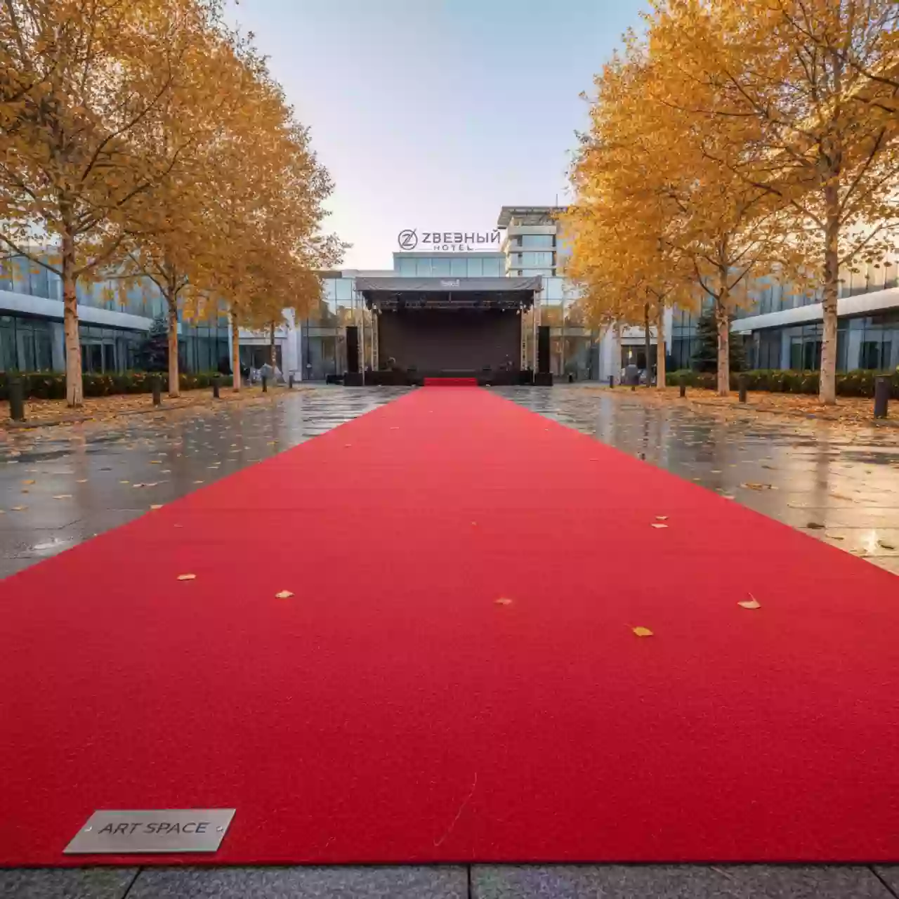 Аренда Ковровой Дорожки Красной 10 м² в отеле «Звездный» — ART SPACE