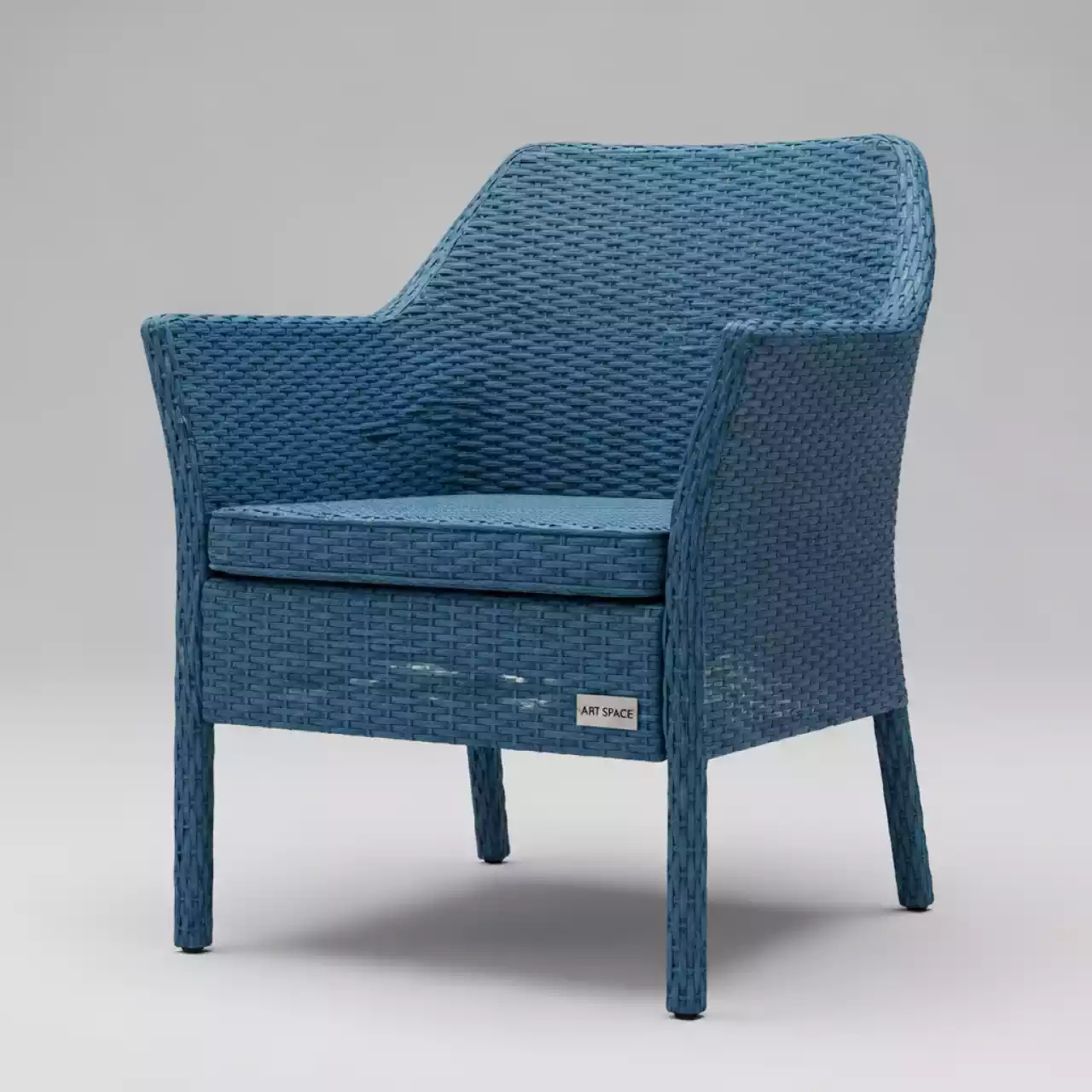 Аренда Кресла из искусственного ротанга Старбакс голубое в Rixos Krasnaya Polyana — ART SPACE