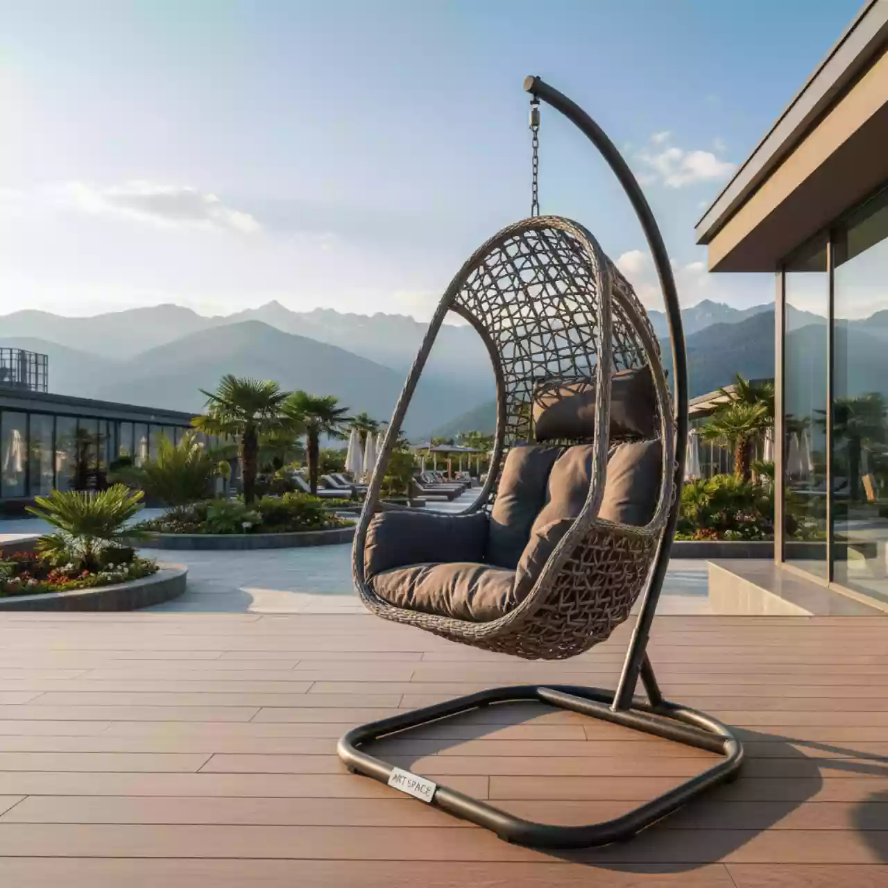 Аренда Кресло качели Bitta плетеное на курорте «Газпром» (Альпика) — ART SPACE