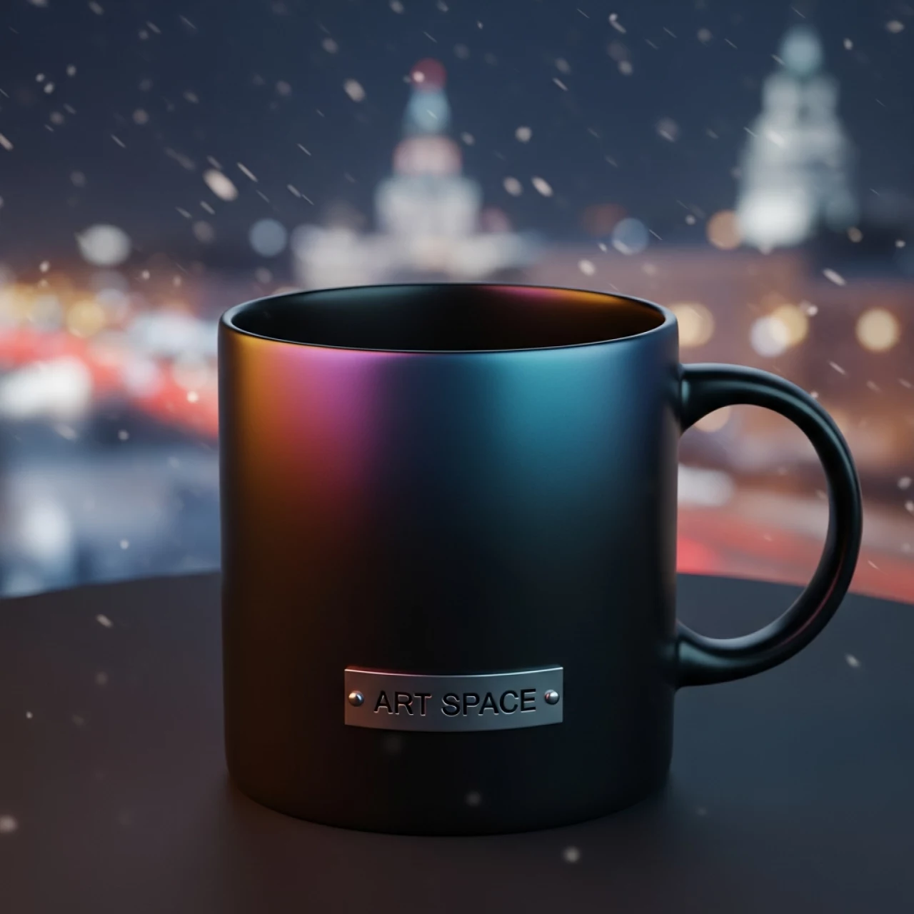 Аренда Кружка для сублимации хамелеон прямая черная матовая в Гранд Отель Поляна — ART SPACE