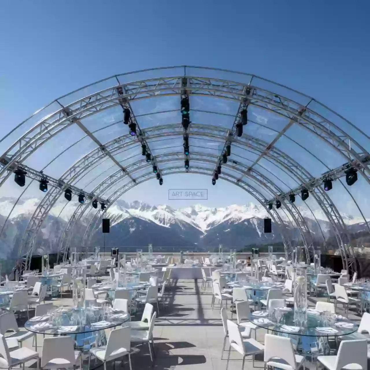 Аренда Крыша арочная граунда Prolyte 16х12 м в Rixos Krasnaya Polyana — ART SPACE