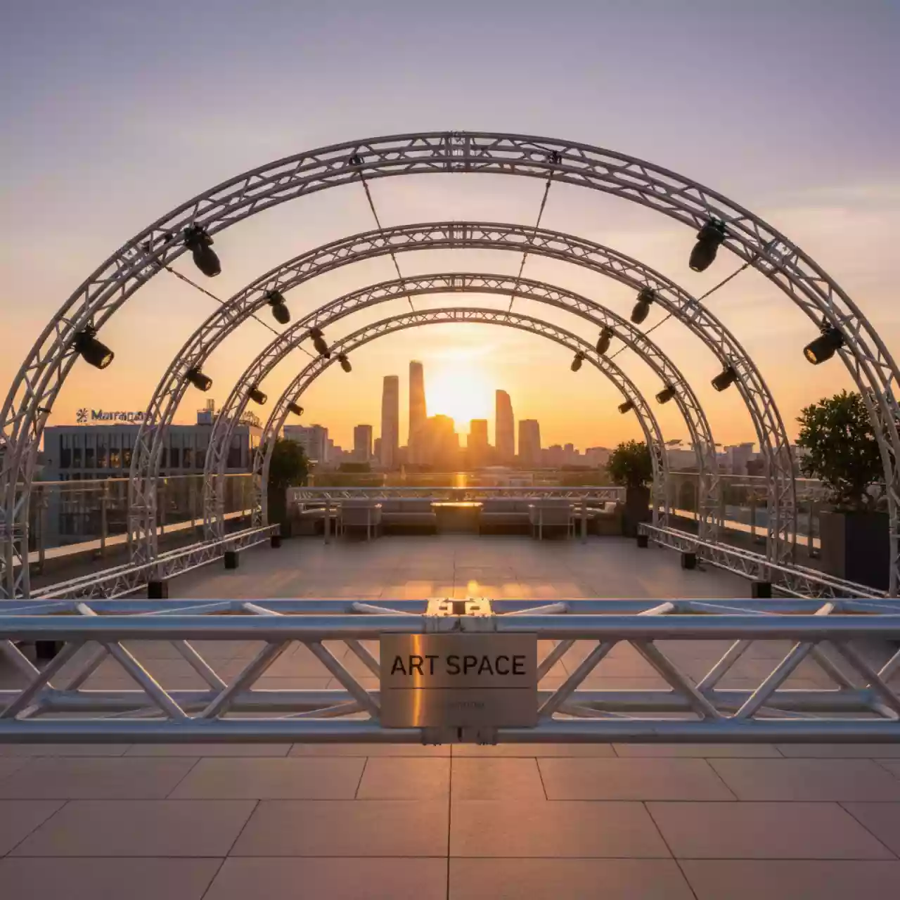 Аренда Крыша арочная Prolyte Arc в ресторане «Магадан» — ART SPACE