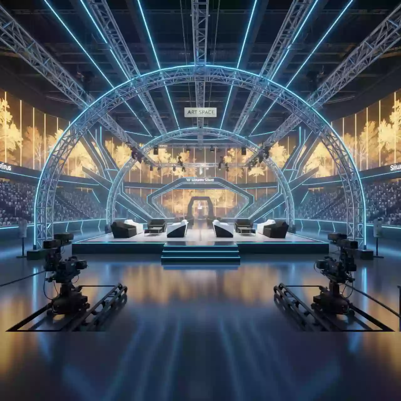 Аренда Крыша дугообразная граунда Prolyte 12х10 м в VK Stadium Sirius — ART SPACE