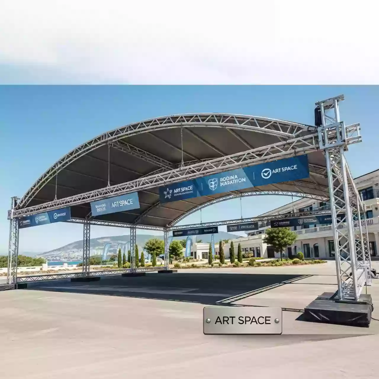 Аренда Крыша дугообразная граунда Prolyte 12х8 м в Rodina Grand Hotel & SPA — ART SPACE