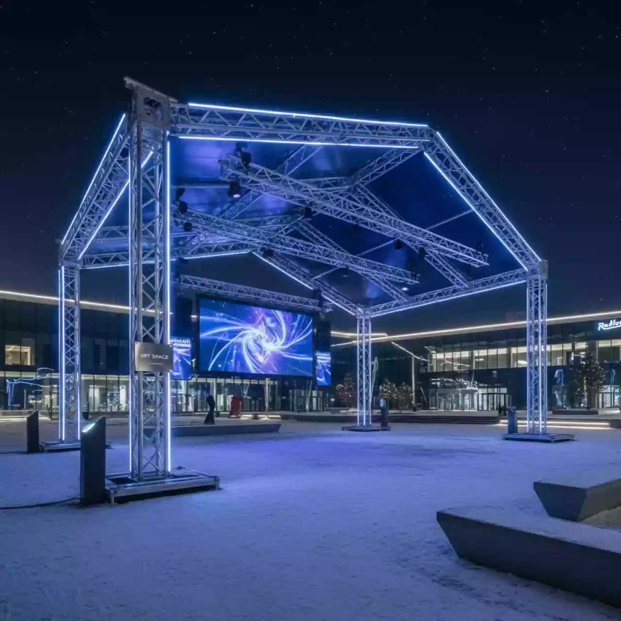 Аренда Крыша двускатная граунда Prolyte 25х15 м в Radisson Blu Resort & Congress Centre — ART SPACE