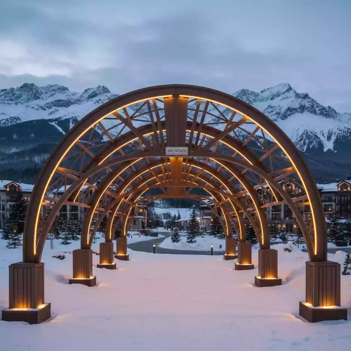 Аренда Крыша с дугообразной решеткой в Golden Tulip Rosa Khutor