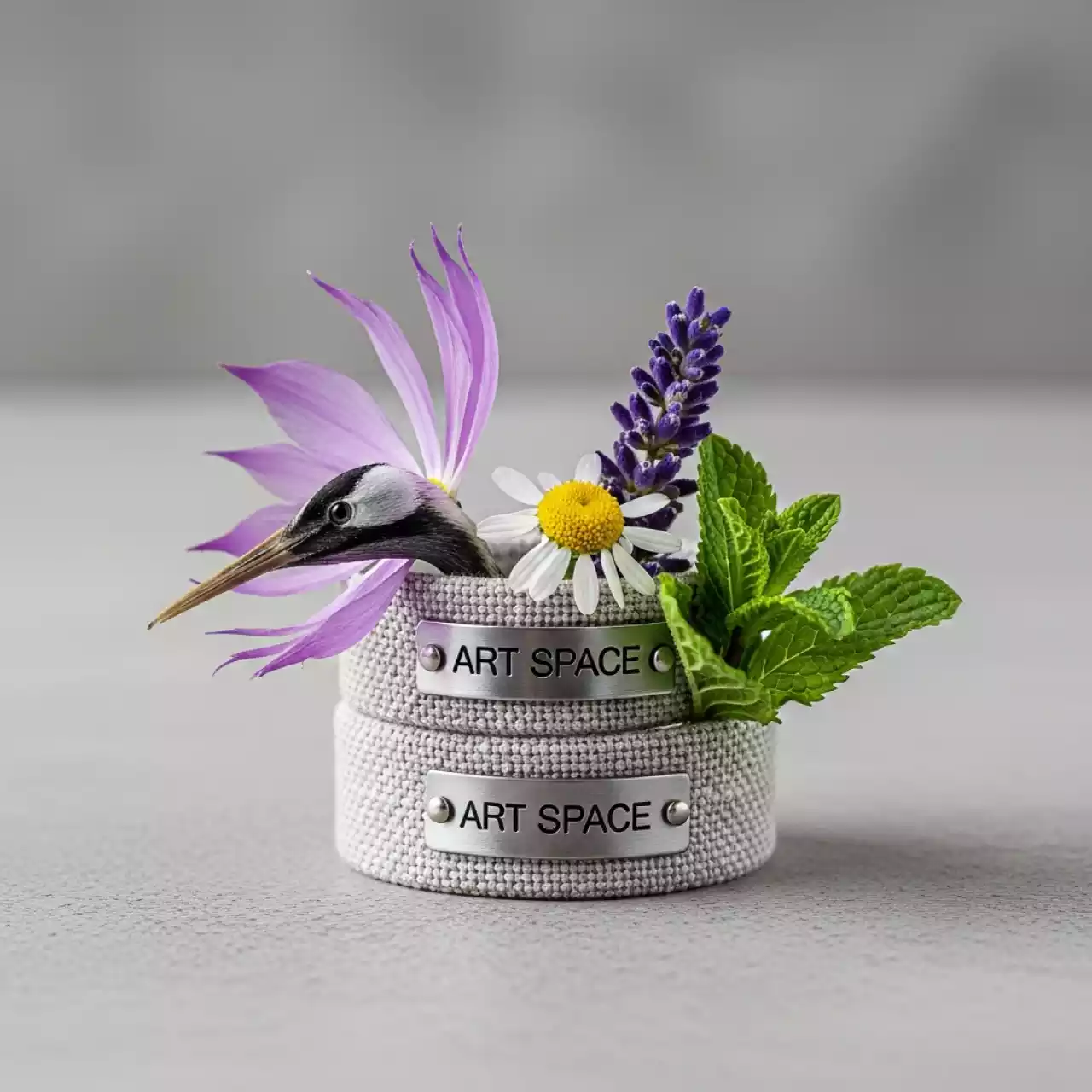 Аренда Куверт на 3 прибора журавинка цветок мята в ресторане «Паруса» — ART SPACE