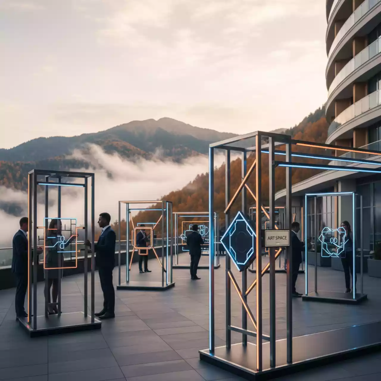 Аренда Квест корпоративный с аттракционами в Sochi Marriott Krasnaya Polyana — ART SPACE