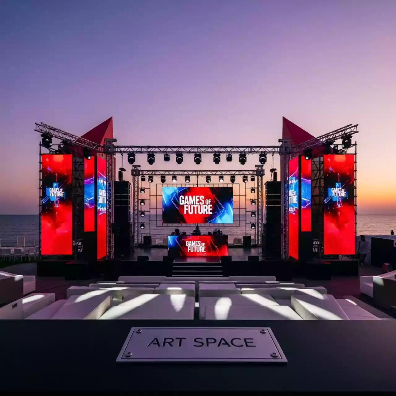 Аренда КВН на дне рождения 'Рольф Юг' на пляжных клубах Хосты — ART SPACE