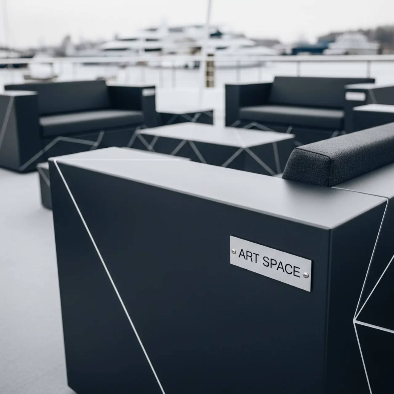 Аренда Лаунж зона Premium Elegante карбон темно серый Сочи — ART SPACE