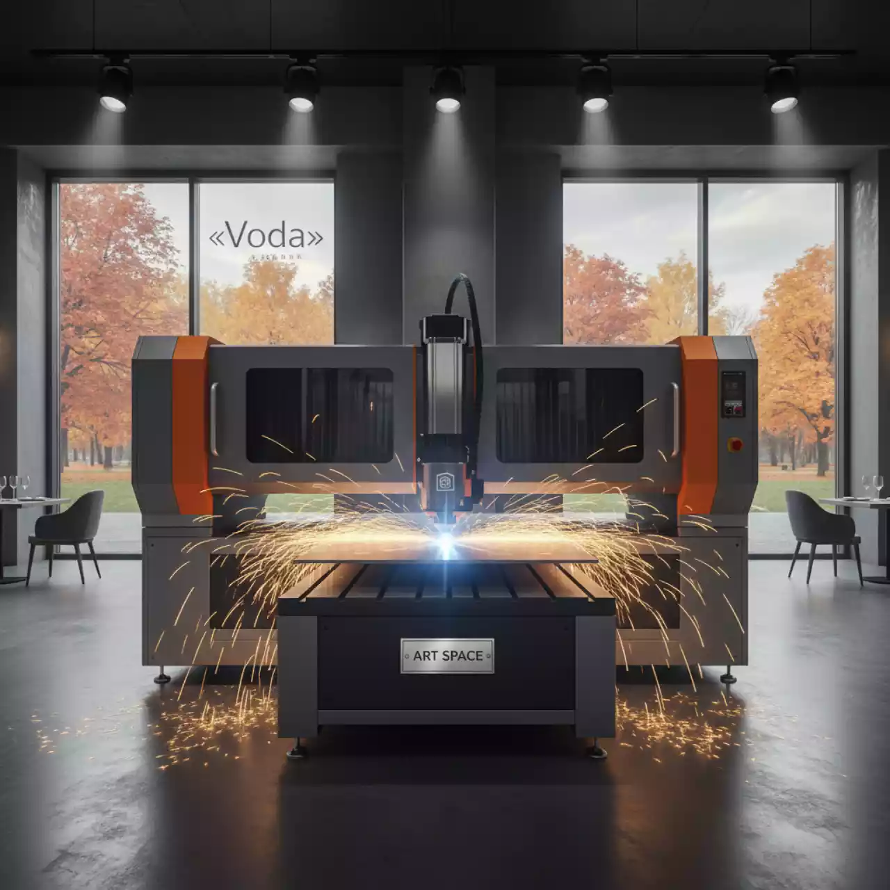 Аренда Лазерный станок B Power A6020 30000 W в ресторане «Voda» — ART SPACE