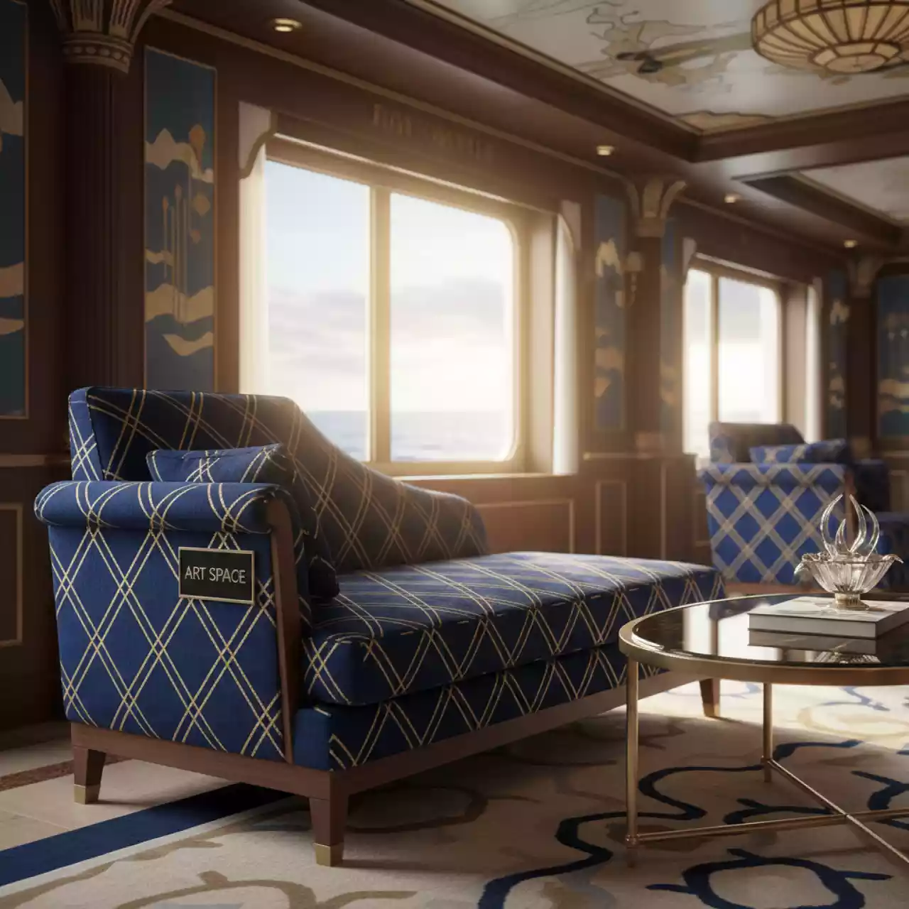 Аренда Лежак с левым подлокотником на теплоходе «Дагомыс» — ART SPACE