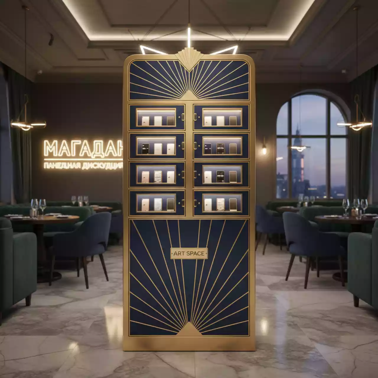 Аренда Локер для телефонов в ресторане «Магадан» — ART SPACE