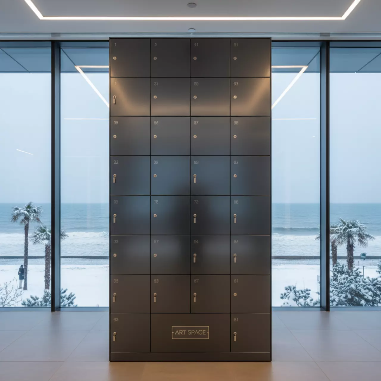 Аренда Локер сейфовый на 81 ячейку на Имеретинской набережной — ART SPACE