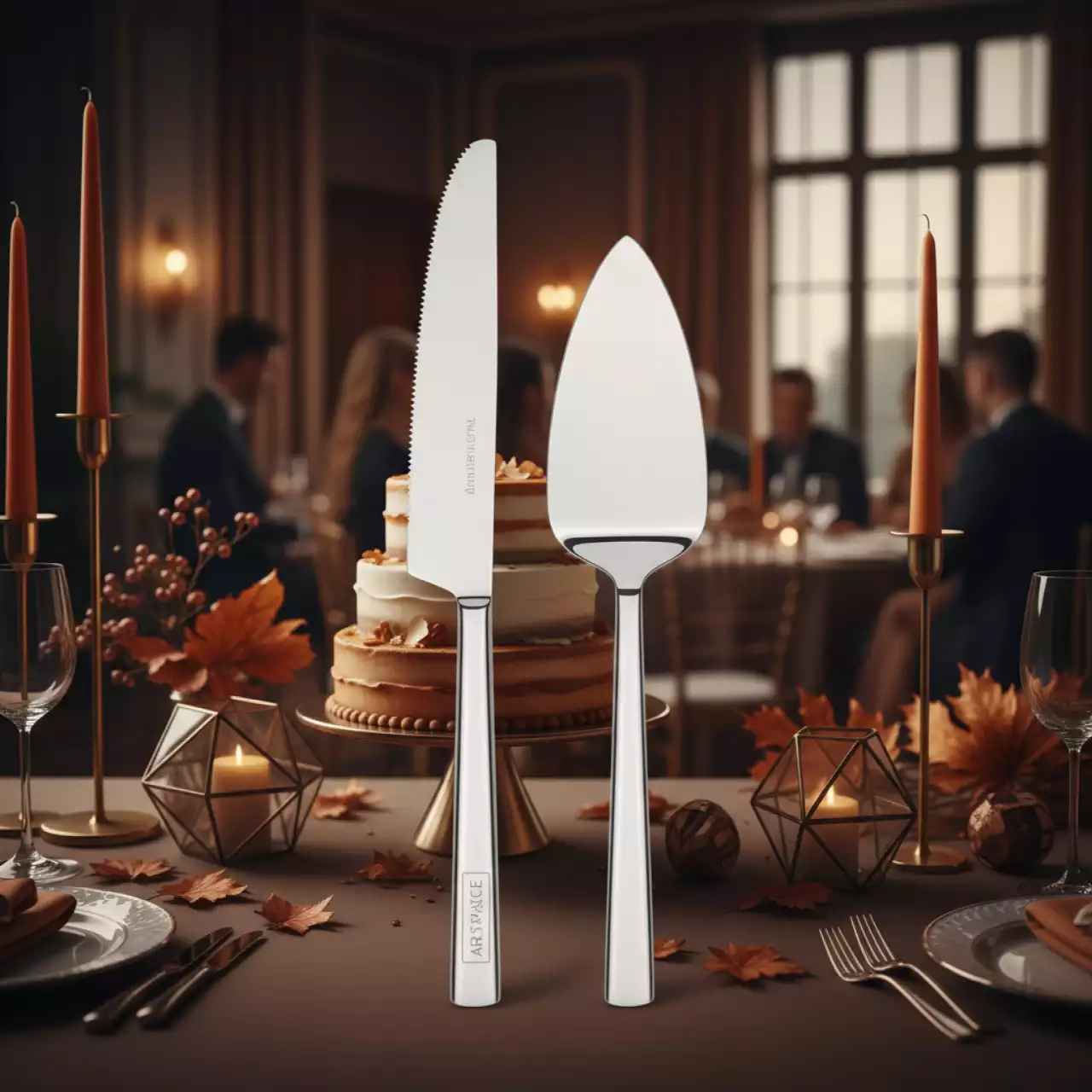 Аренда Лопатка и нож комплект для торта в Boutique Hotel PORTUM 1905 — ART SPACE